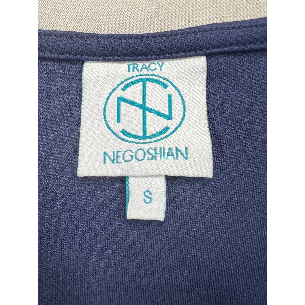 New Tracy Negoshian Payton Navy Long Sleeve Shift Dress (Women's S) - MSRP $150 - Picture 4 of 12
